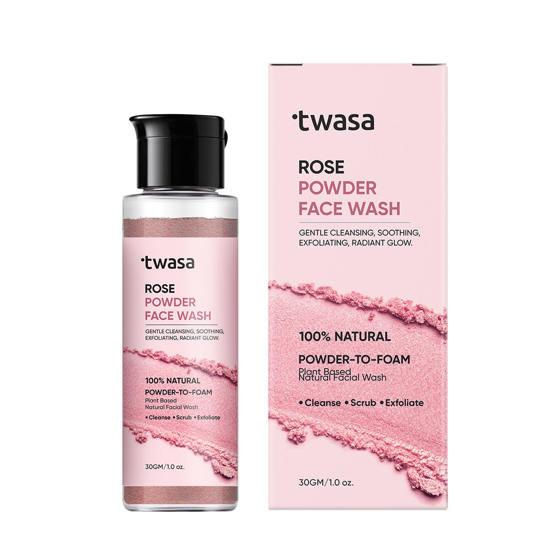 Buy Rose Powder Face Wash Online in India | Natural Skin Cleanser ...