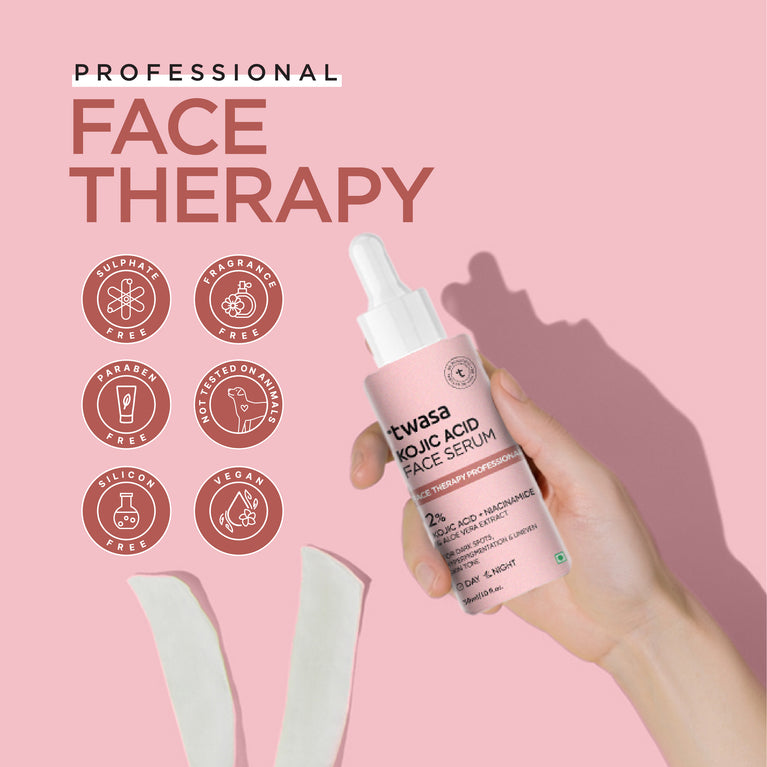 2% Kojic Acid Face Serum for Hyperpigmentation with Niacinamide, Brighten the Skin Tone