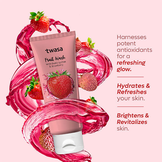 Twasa Best Strawberry Face Wash with Natural Exfoliants