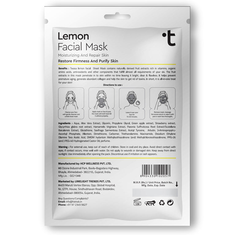 Buy Lemon Face Mask in India