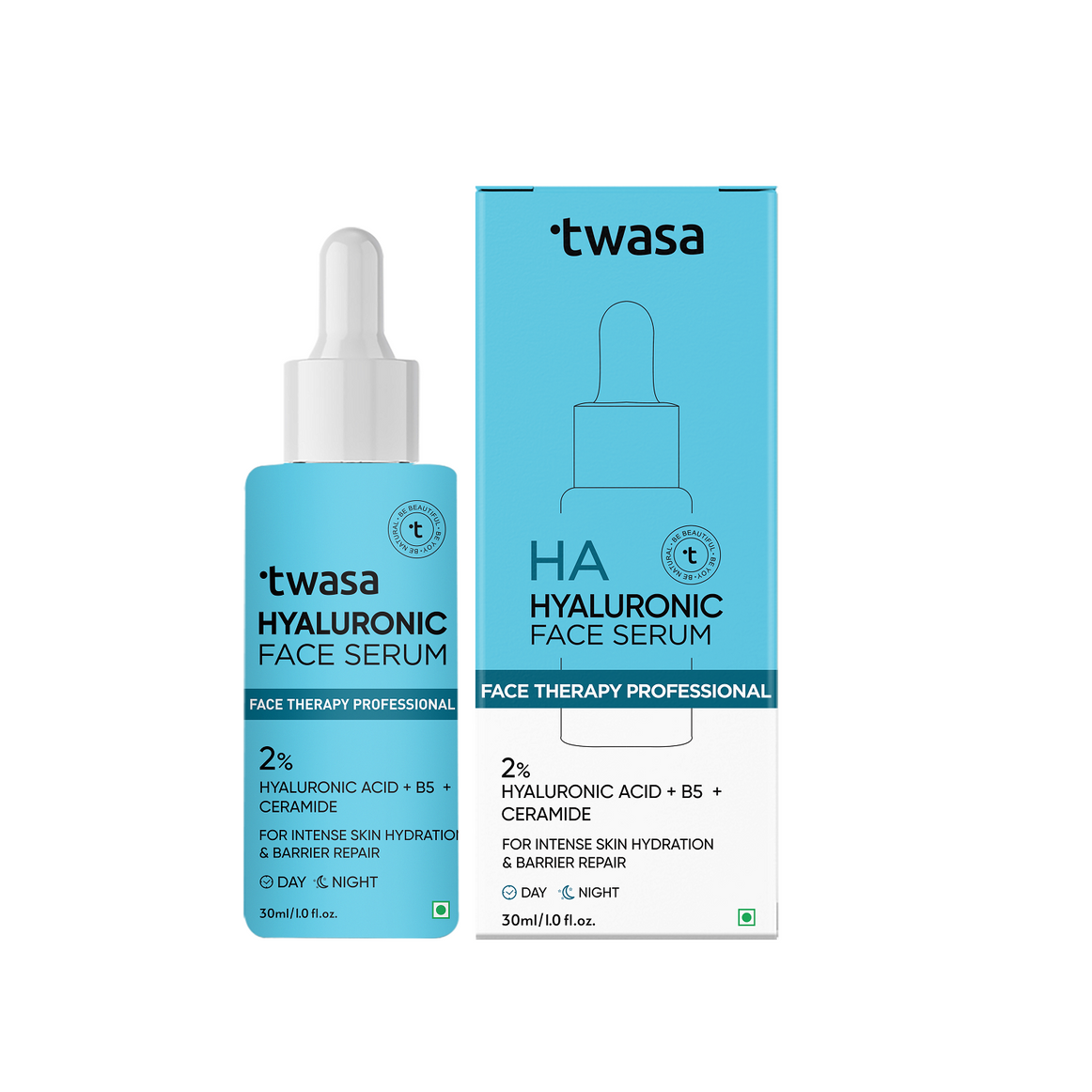 Twasa 2% Hyaluronic Acid Serum 30ml - Best Hyaluronic Acid Serum for Face, Skin Moisture, and Radiance - Top-rated Vitamin C and Hyaluronic Acid Serum