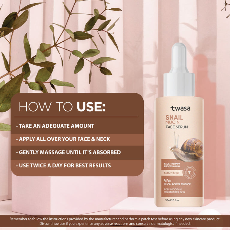 Fade dark spots and smooth skin texture using snail mucin's regenerative properties.