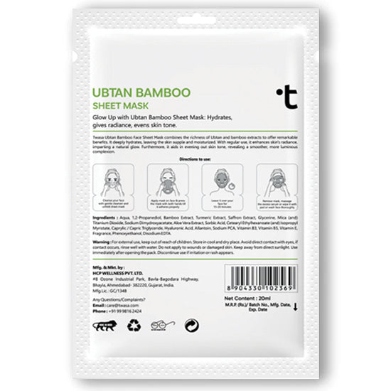 Ubtan Bamboo Sheet Mask