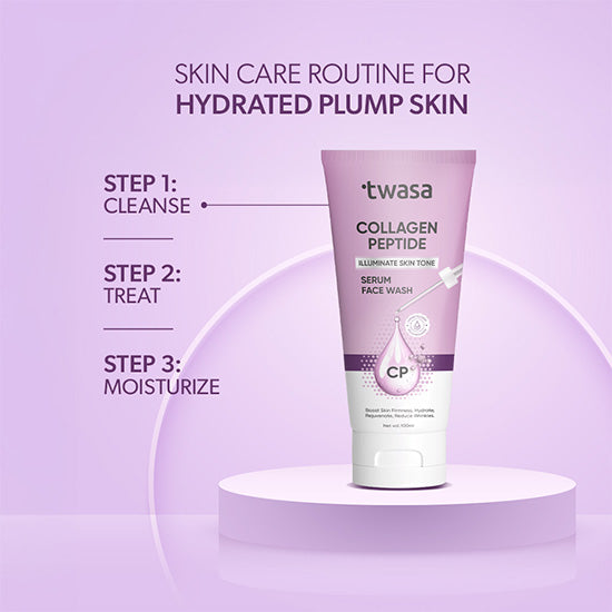 Twasa collagen face cleanser to nourish and hydrate skin