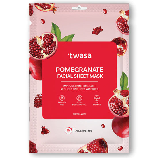 Twasa Pomegranate Facial Mask for Glowing Skin & Anti-Aging