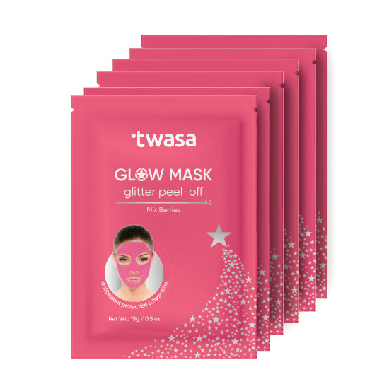 Glow Mask - Mix Berries Pink Glitter Peel Off