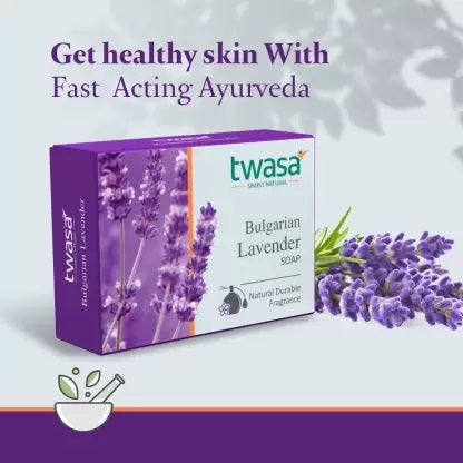 Natural lavender soap enriched with glycerin for smooth, hydrated skin