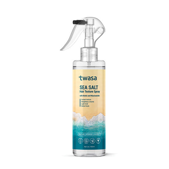 Twasa Natural Sea Salt Spray for beachy waves and natural hair texture