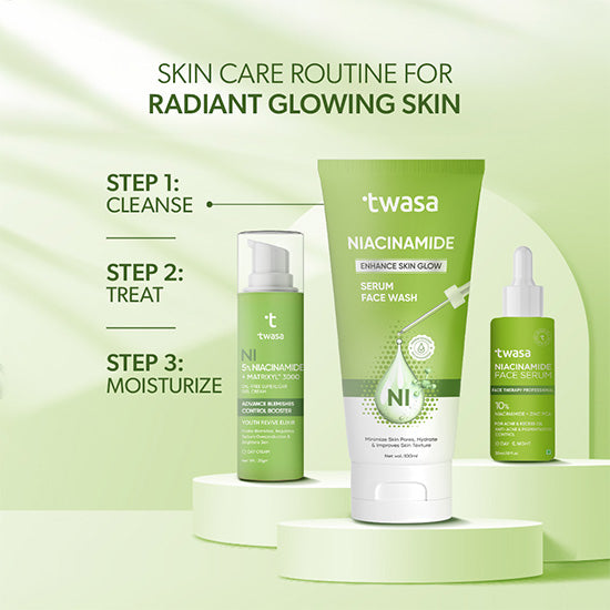 Niacinamide face wash for dry skin – Twasa moisturizing cleanser with skin barrier protection