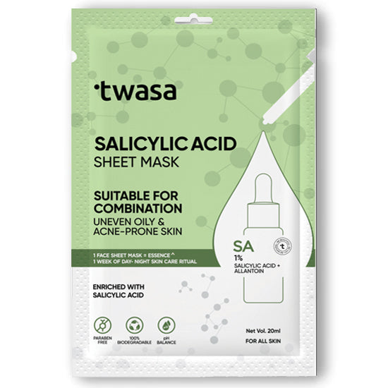 Top-rated Salicylic Acid Sheet Mask: Clear Skin Solution | Acne Treatment | Oil Control | Shop Now!