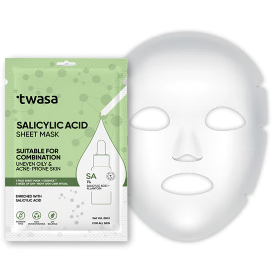 Salicylic Acid Sheet Mask: Clear Skin Solution | Acne Treatment | Oil Control | Shop Now!