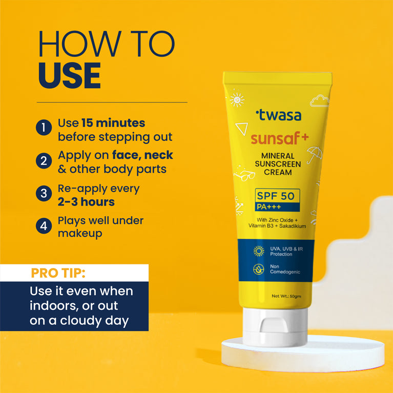 Sunscreen with SPF50, Skin Shielding Formula