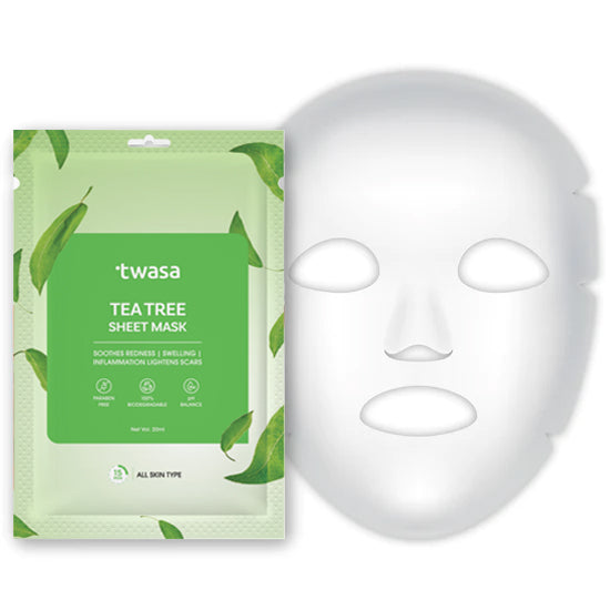 Tea Tree Sheet Mask: Purifying Face Treatment for Skin 