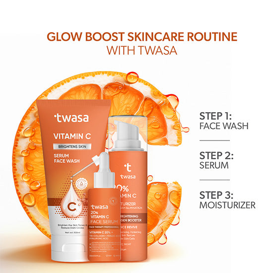 Vitamin C Face Wash for Sensitive Skin – Twasa gentle cleanser with antioxidant-rich formula
