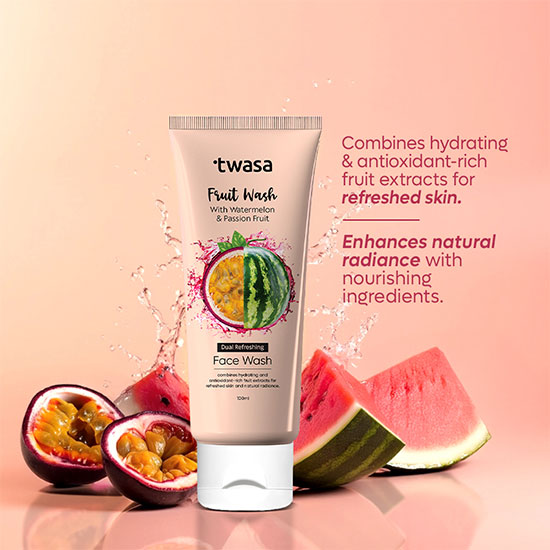 Twasa Watermelon & Passion Fruit Glow Face Wash Formula