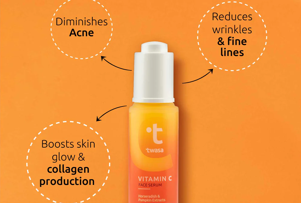 Learn how to use Vitamin C face serum ☀️ Twasa's gentle Vitamin C serum targets wrinkles & brightens tone and offers radiant skin complexion. Discover the benefits and effective usage for a healthy skin glow.