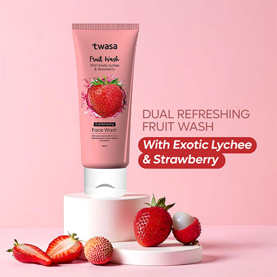 Buy Strawberry Face Wash for Women Online | Shop in India – Twasa Cosmetics