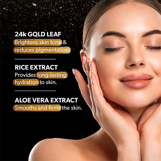 Twasa 24k gold whitening face wash for brighter and smoother skin