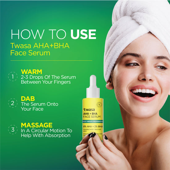 AHA BHA serum for smooth, youthful skin and anti-aging benefits.
