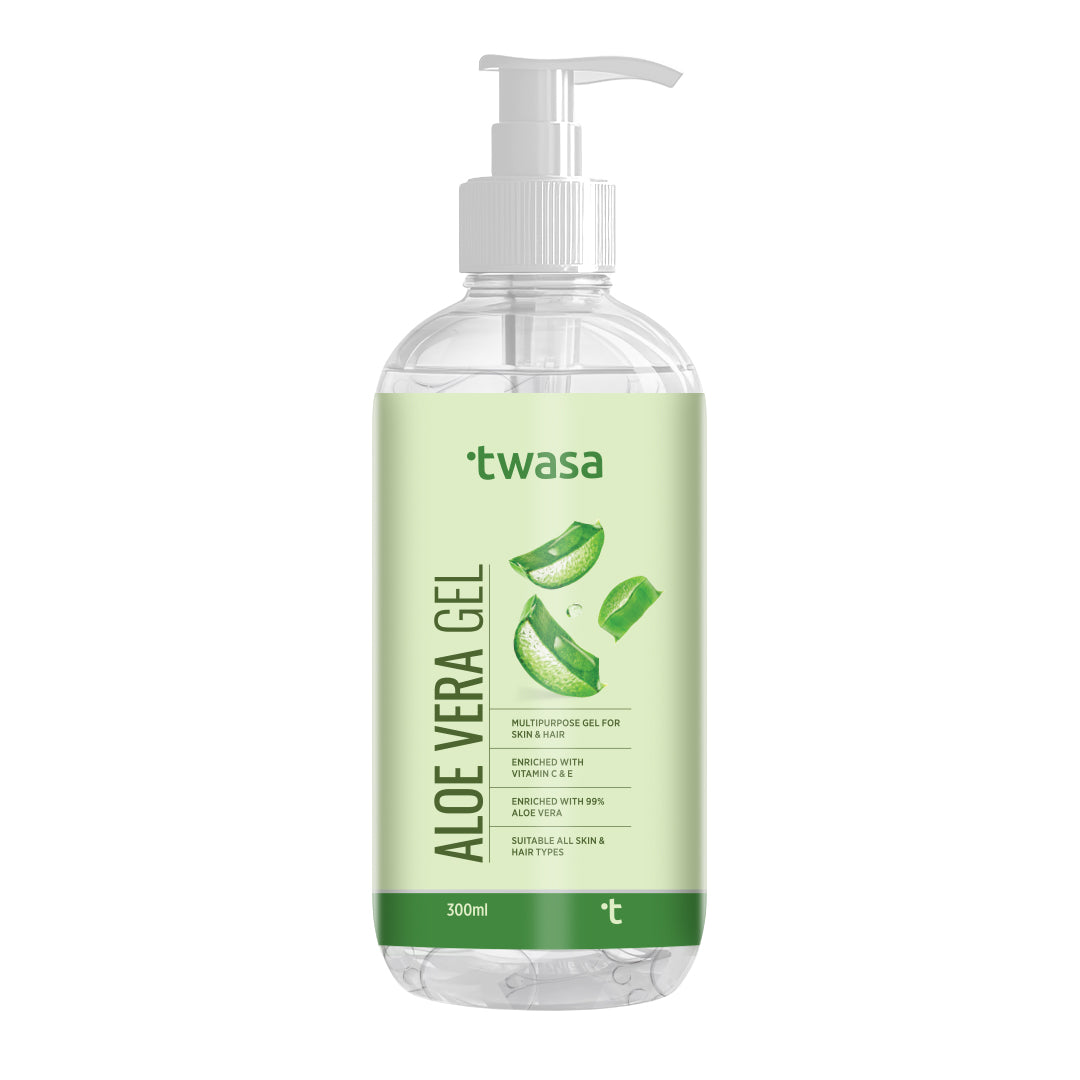 Pure Organic Aloe Vera Gel for Face, Hair & Skin - Best Natural Aloe Gel for Acne, Moisturizing & Dark Circles