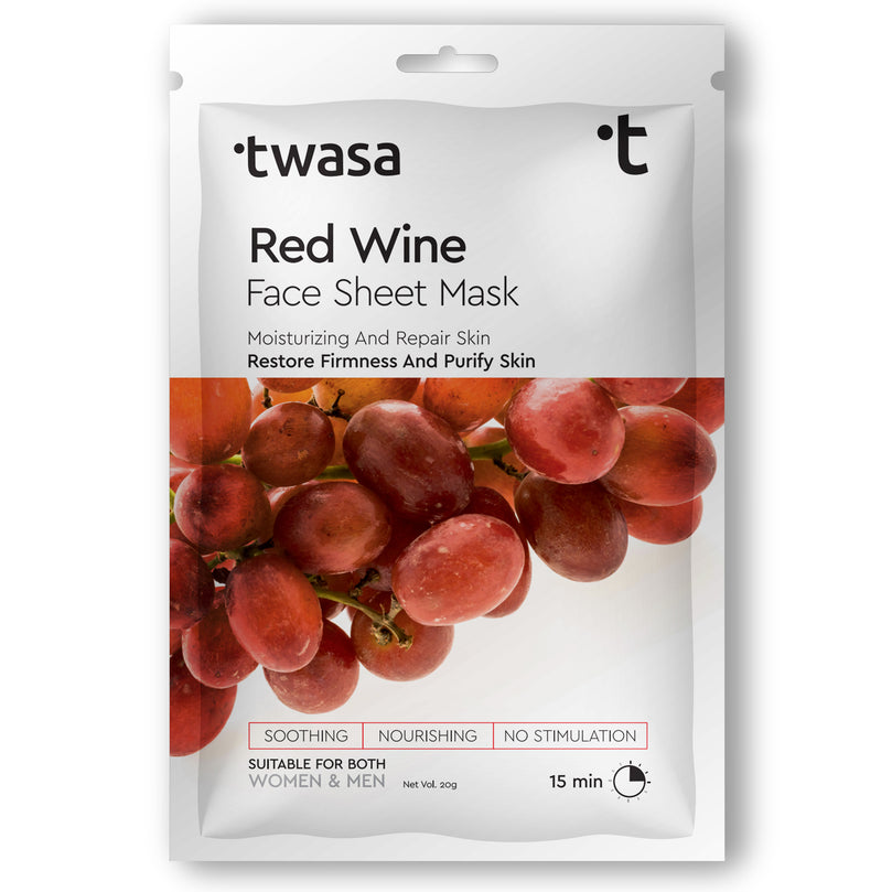 Buy Online Red Wine Face Sheet Mask