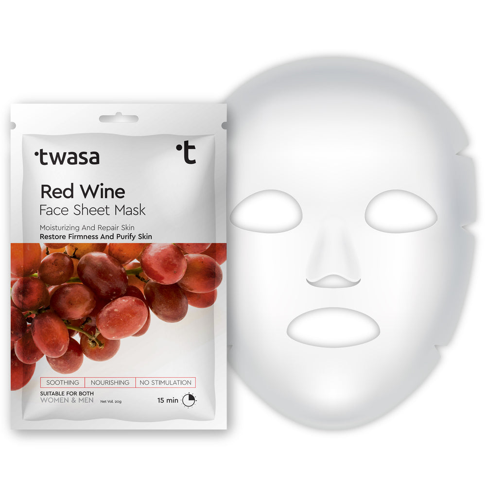 Red Wine Facial Mask Buy Red Wine Sheet Mask Online in India Twasa