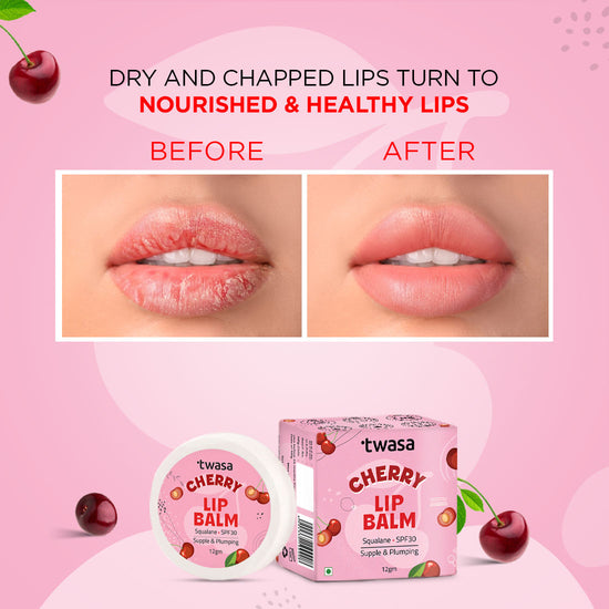 Cherry Lip Balm for Plump Lips