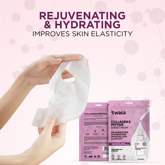 Trust in our commitment to clean beauty. Our Collagen & Peptide Face Sheet Mask is a clean and transparent formulation, free from unnecessary additives, providing you with a skincare solution you can feel good about.