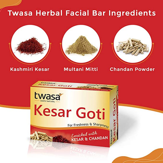 Organic Twasa Kesar Goti Soap Ingredients