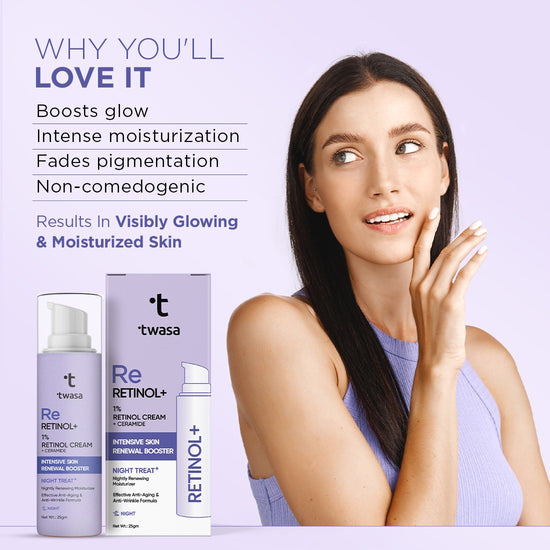 Twasa Retinol Moisturizer - Elevate Your Skincare with Premium Ingredients. Experience the benefits of retino A cream and retinol for skin. Nourish and hydrate with our retinol face cream and moisturizer. Discover the excellence of the best retinol cream moisturizer with Twasa's effective skincare solution.