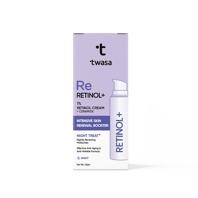 Twasa 25gm Retinol Cream - Illuminate Your Skin with our Premium Retinol Formula. Explore the benefits of tretinoin and retino A in our potent cream. Experience superior skincare with the best retinol cream moisturizer. Nourish your skin with Twasa's top-rated face moisturizer, enriched with the goodness of retinol for a revitalized complexion.