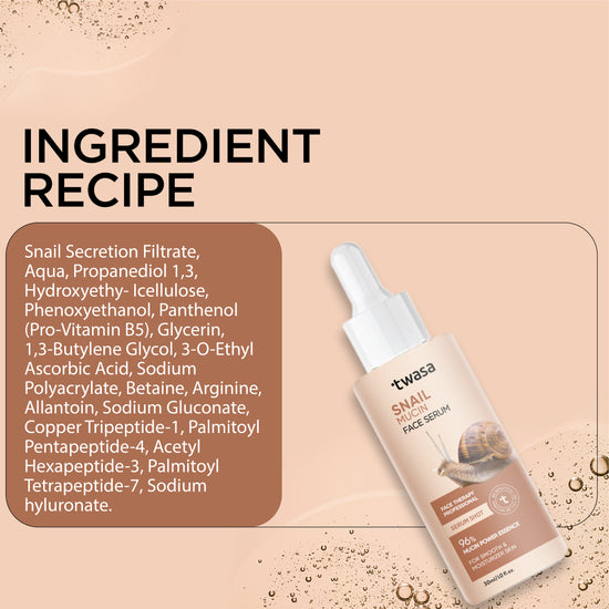 ur serum is designed to be suitable for all skin types, including sensitive and oily skin. It’s the best serum for hyperpigmentation, best serum for sensitive skin, and best serum for oily skin, addressing a wide range of skin concerns. Whether you need a hydrating serum for face, the best night serum for aging skin, or a whitening serum, the Twasa Advanced Snail 96% Mucin Power Essence meets all your skincare needs.