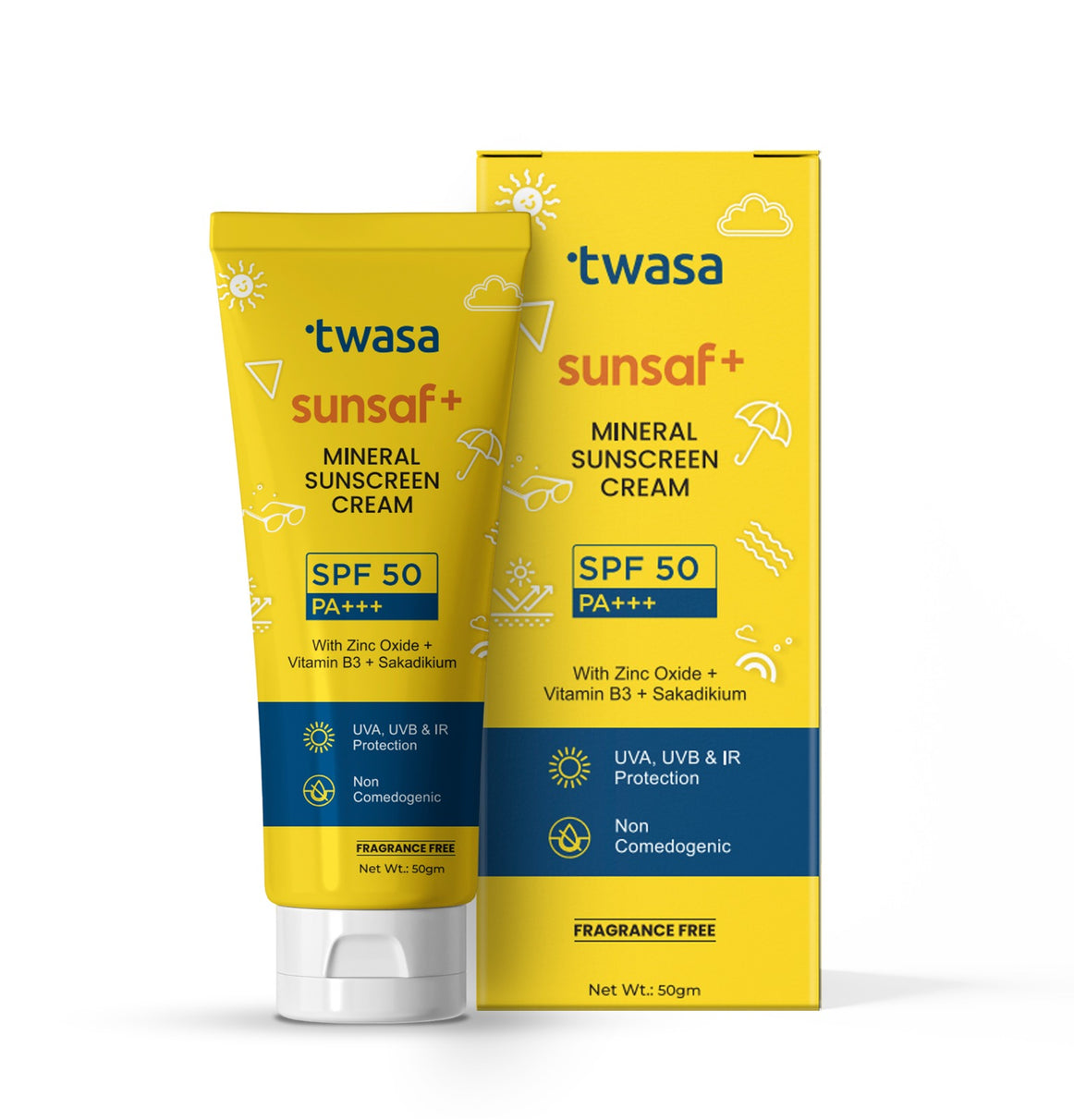 Sunscreen Cream SPF50, Broad Spectrum Protection