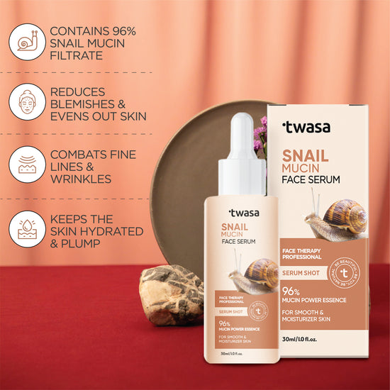 Combat pigmentation and dark spots with our powerful snail mucin essence. The Twasa Advanced Snail 96% Mucin Power Essence acts as an effective dark spot serum, pigmentation serum, and brightening serum all in one. It’s formulated to tackle uneven skin tone and reduce the appearance of dark spots, providing a clearer, more luminous complexion. This essence works by promoting skin cell turnover and lightening hyperpigmentation.