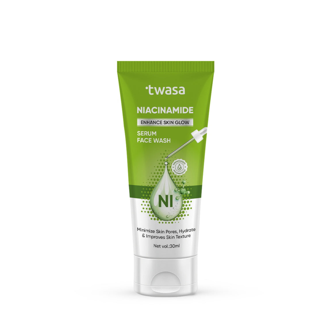 Twasa Niacinamide Face Wash: Gentle Cleanser to Fade Dark Spots, Control Excess Oil, and Restore Skin Barrier