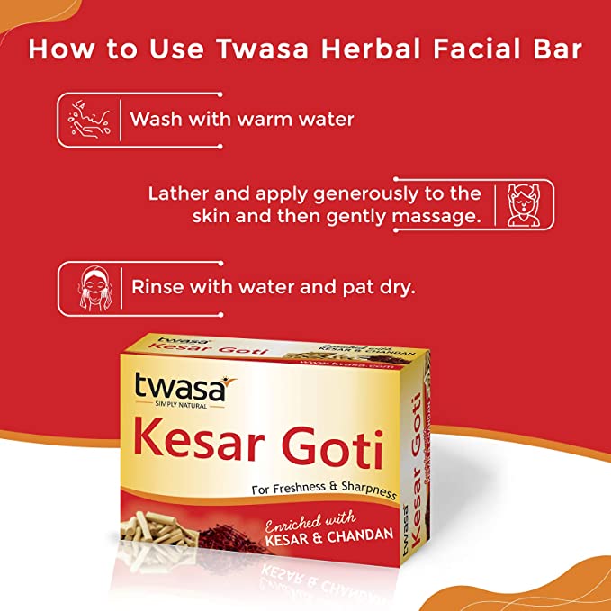 Twasa Kesar Goti Soap how to use