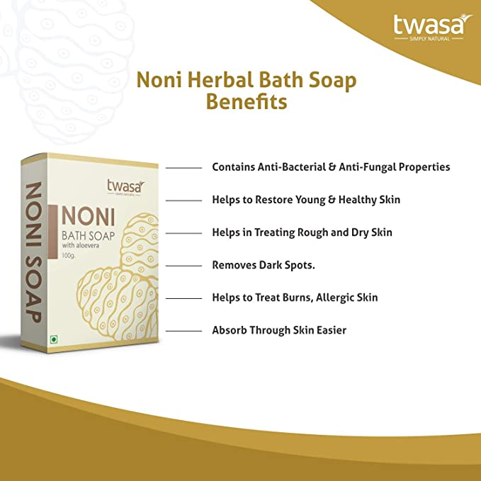 Twasa Noni With Aloevera Herbal Bath Soap benefits