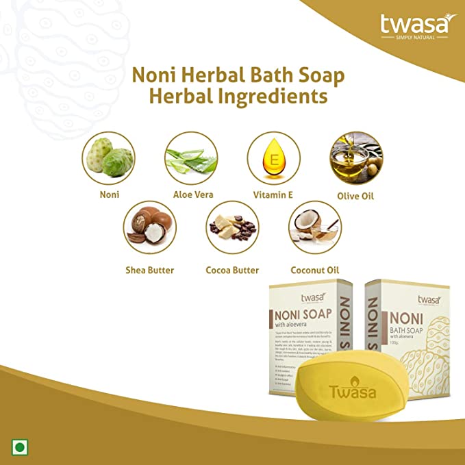 Twasa Noni With Aloevera Herbal Bath Soap ingrediants
