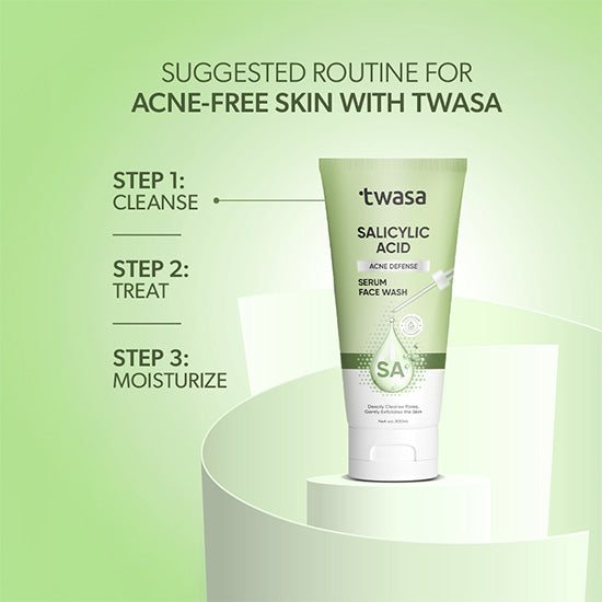 Face cleanser with salicylic acid – Twasa foaming cleanser for unclogging pores and clear skin