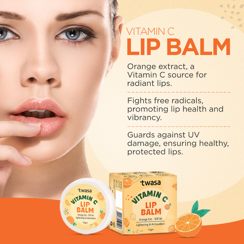 Lip Care Routine with Vitamin C Lip Balm
