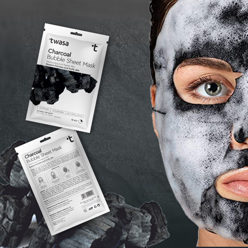 charcoal bubble sheet mask