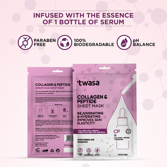 Discover our mask sheet for oily skin, a carefully crafted solution to balance excess oil production. The infusion of peptides ensures a matte finish without compromising on hydration. Say goodbye to shine and hello to a refreshed, glowing complexion.