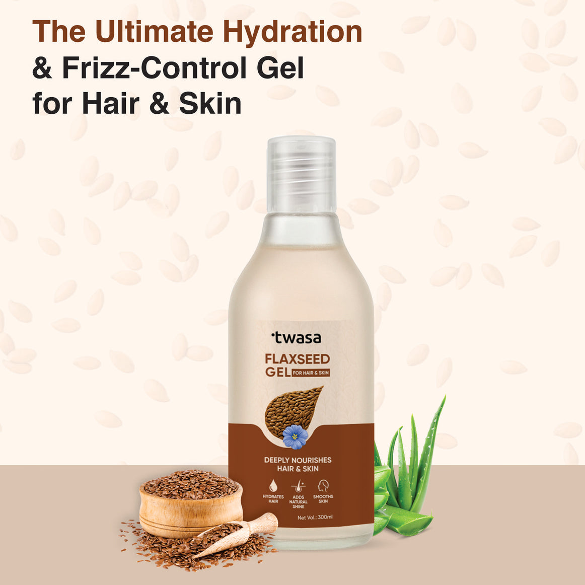 Flaxseed Gel for Curly Hair – Anti-Frizz and Curl Defining Natural Styling Gel