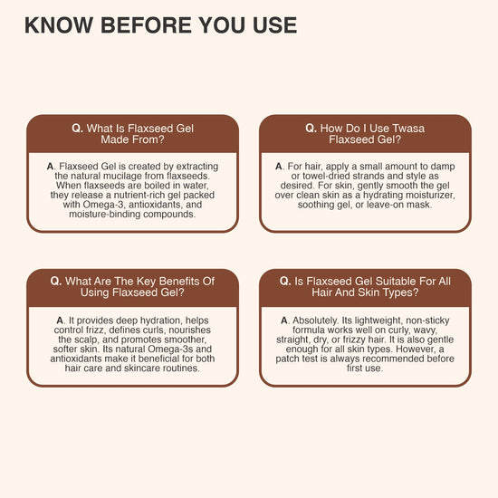 Flaxseed Gel for Frizzy Hair – Anti-Frizz Smoothing Gel for Soft Shiny Hair