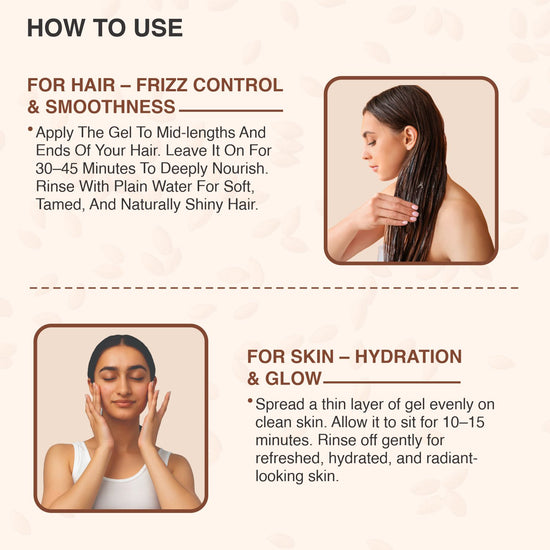 Flaxseed Gel Hair Mask – Deep Moisture and Repair for Dry and Frizzy Hair