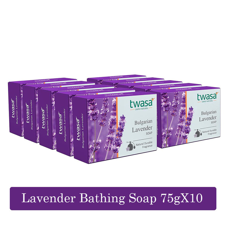 Organic lavender soap bar with soothing fragrance and rich lather
