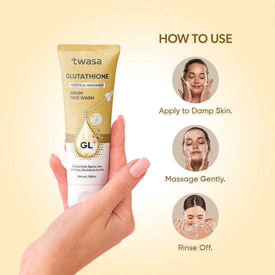 Twasa brightening face wash glutathione – Natural skin lightening and glowing face wash solution