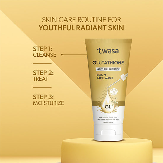 Face wash with glutathione by Twasa – Gentle skin-brightening cleanser for oily and acne-prone skin