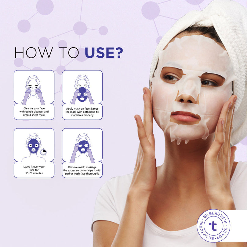 How to use retinol sheet mask for glowing complexion