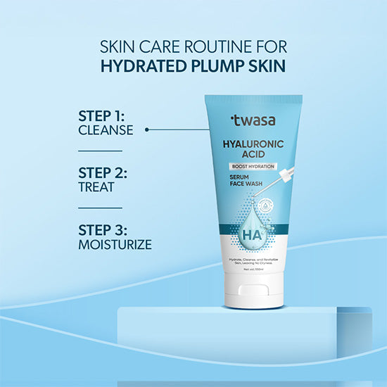 Salicylic acid and hyaluronic acid face wash – Twasa dual-action formula for acne and hydration